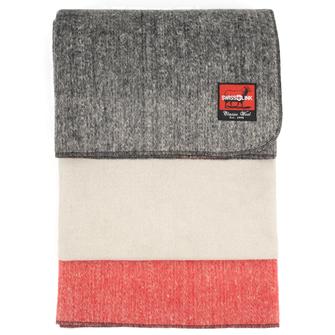 Swiss Link Crimson Point Classic Wool Blanket