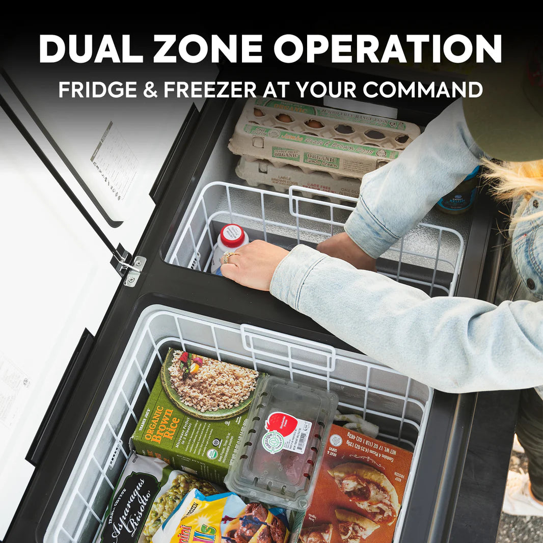 ICECO VL90 Pro Dual Zone 95Qt Fridge - Black
