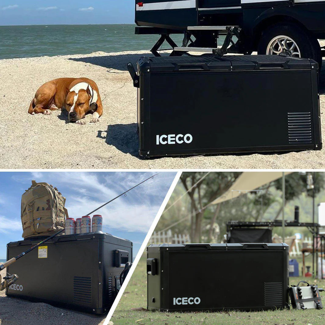 ICECO VL90 Pro Dual Zone 95Qt Fridge - Black