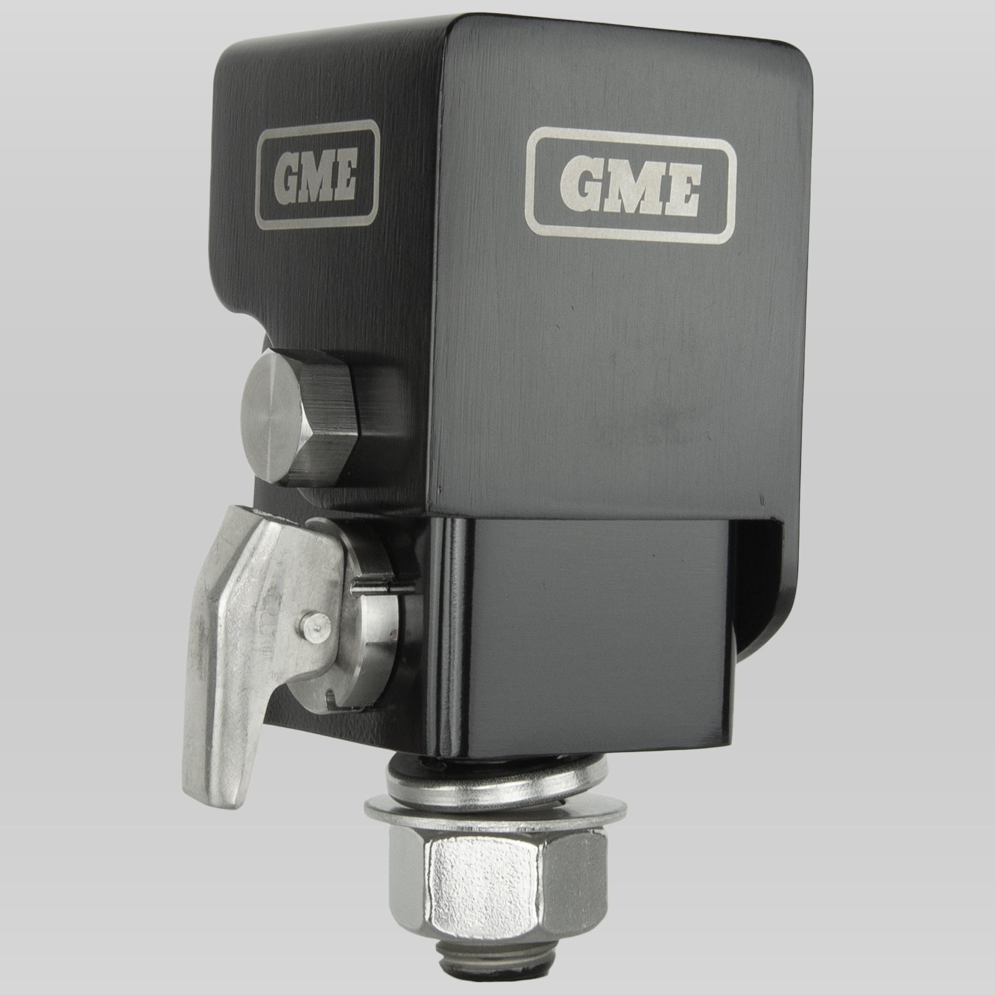 GME Fold-Down Antenna Mounting Bracket - Black MB042B
