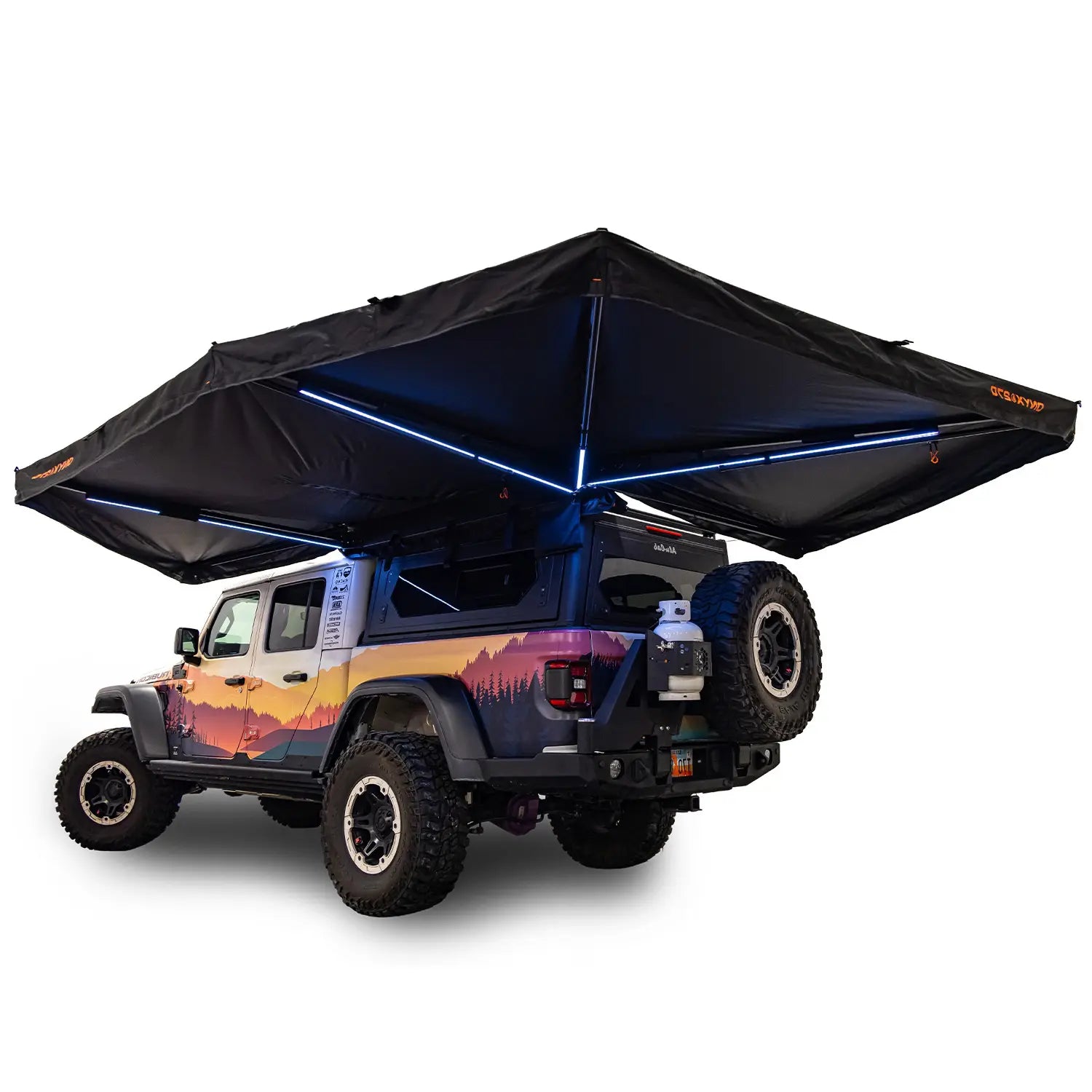 23Zero Onyx Freestanding 270 Awning - Driver (Left) Side
