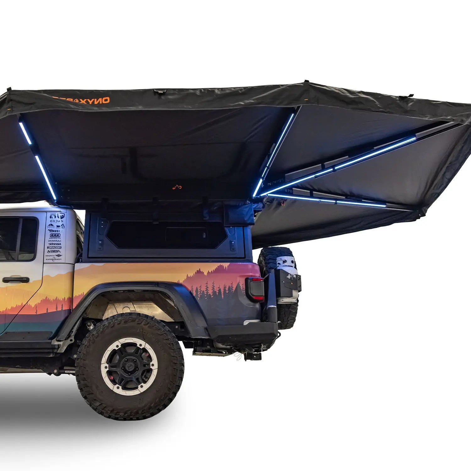 23Zero Onyx Freestanding 270 Awning - Driver (Left) Side