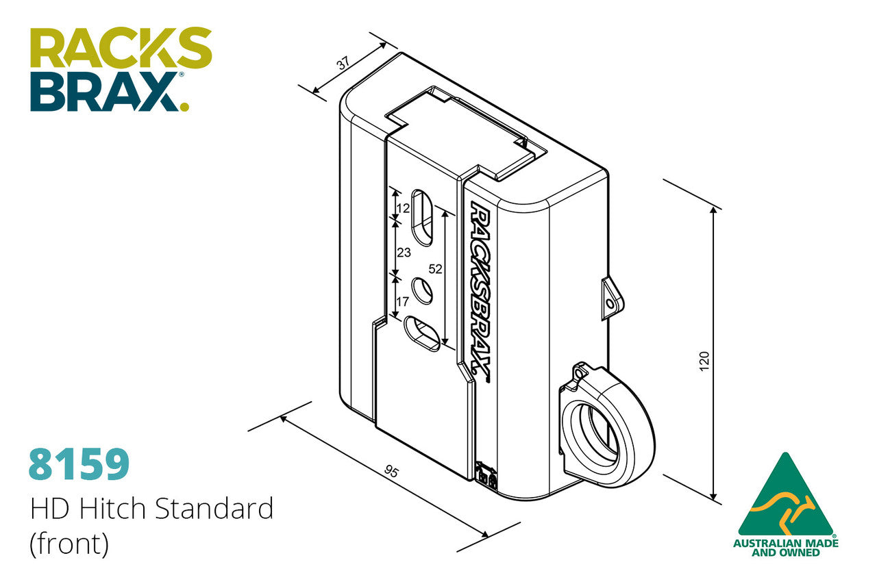 Racksbrax HD Awning Quick Release Hitch
