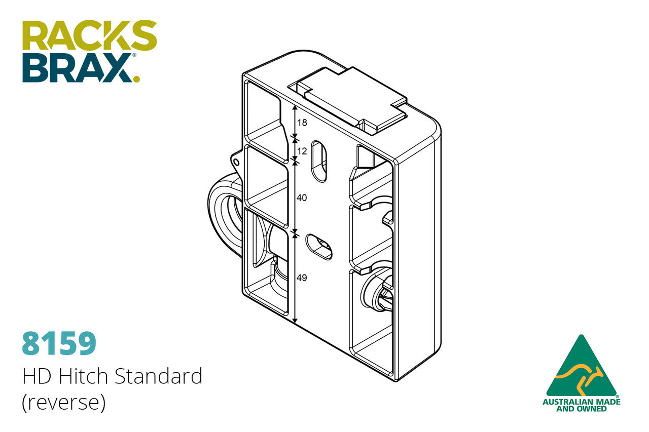 Racksbrax HD Awning Quick Release Hitch