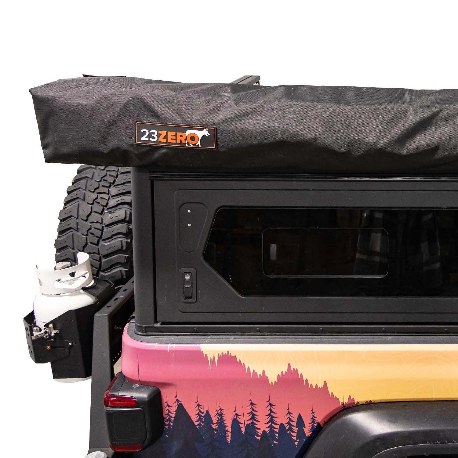 23Zero Onyx Freestanding 270 Awning - Passenger (Right) Side