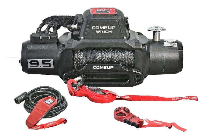 COMEUP Solo 9.5rs 9,500lbs Winch with Synthetic Rope & Wireless Remote