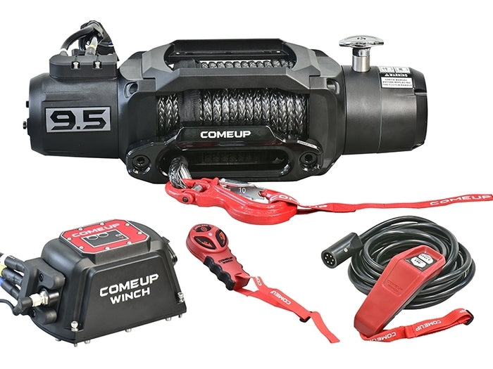 COMEUP Solo 12.5rs 12,500lbs Winch with Synthetic Rope & Wireless Remote