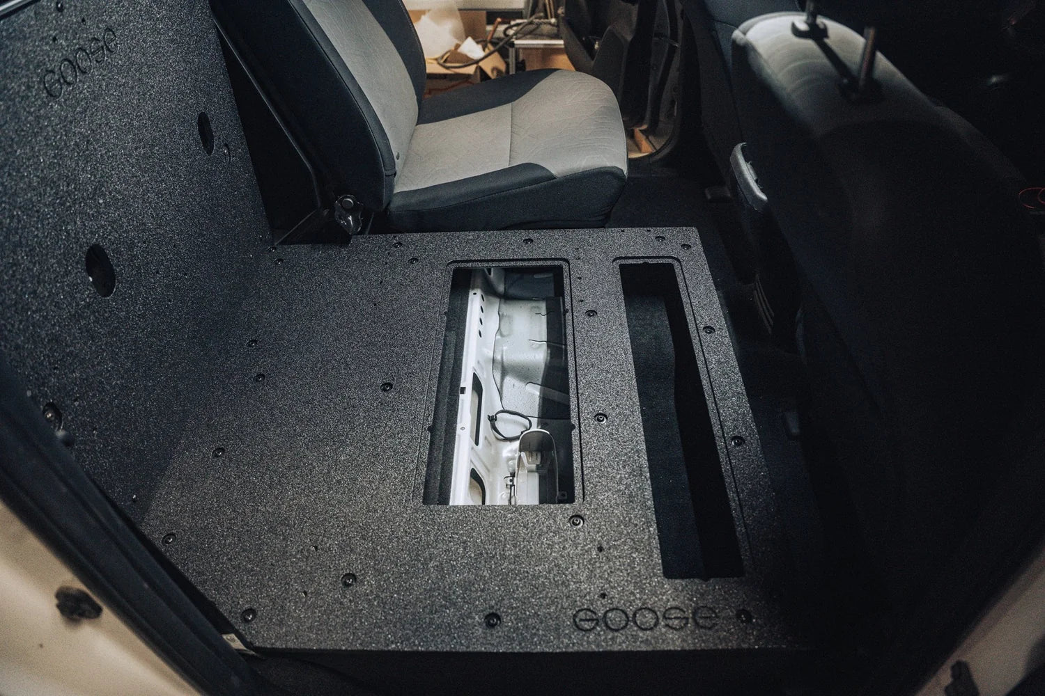 Toyota Tacoma 2005-2023 2nd and 3rd Gen Double Cab Version 2 - Second Row Seat Delete Plate System