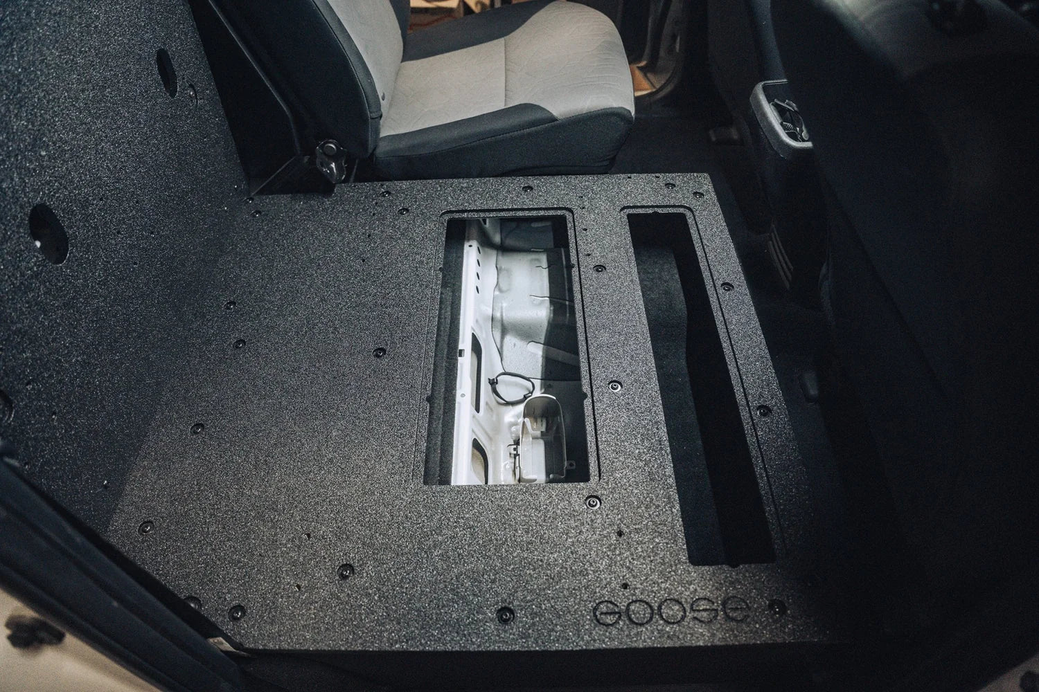 Toyota Tacoma 2005-2023 2nd and 3rd Gen Double Cab Version 2 - Second Row Seat Delete Plate System