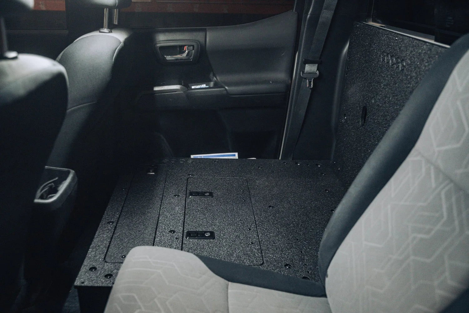 Toyota Tacoma 2005-2023 2nd and 3rd Gen Double Cab Version 2 - Second Row Seat Delete Plate System