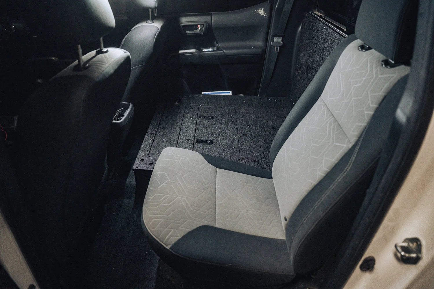 Toyota Tacoma 2005-2023 2nd and 3rd Gen Double Cab Version 2 - Second Row Seat Delete Plate System