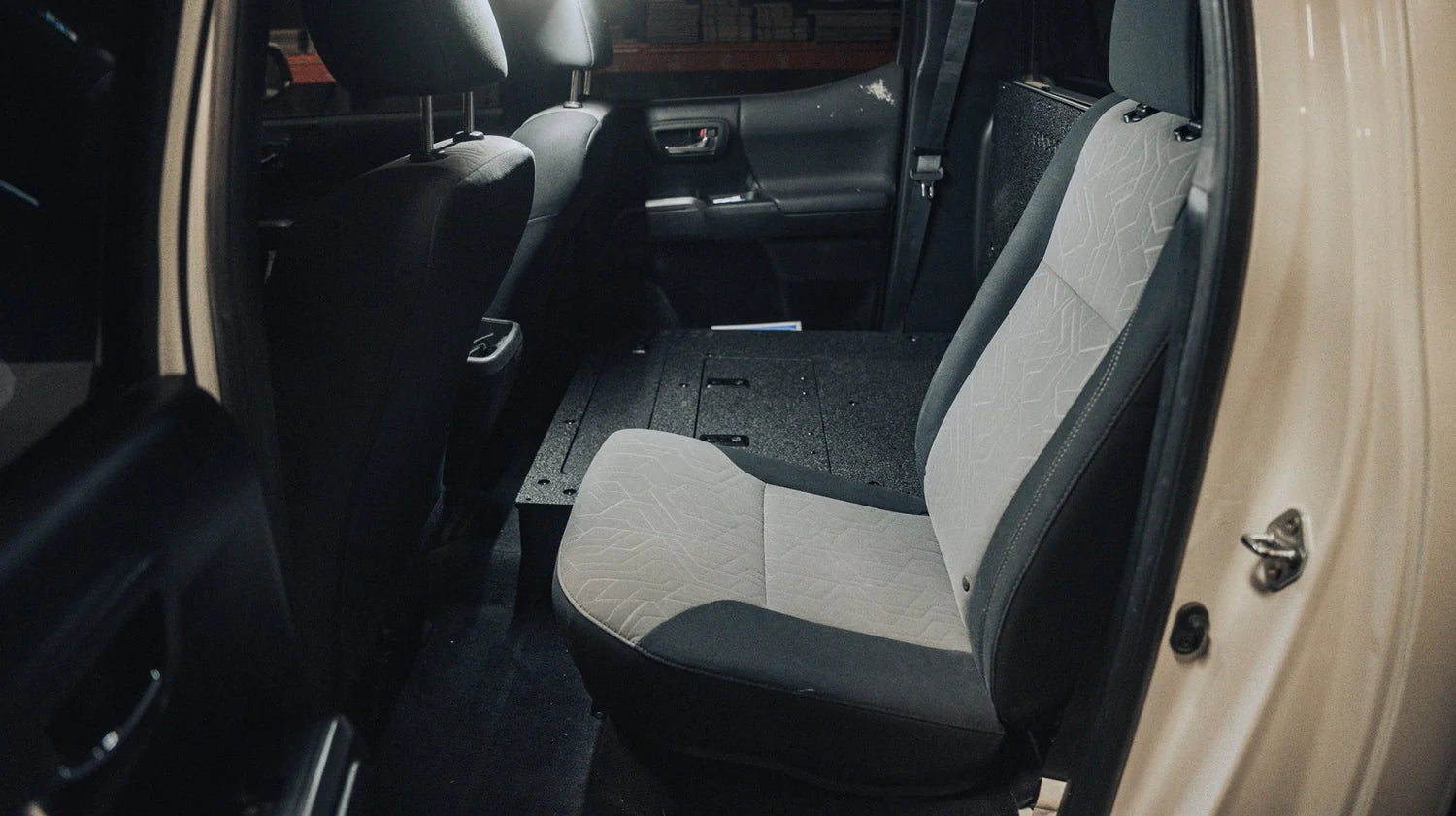 Toyota Tacoma 2005-2023 2nd and 3rd Gen Double Cab Version 2 - Second Row Seat Delete Plate System