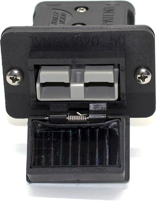 Trailer Vision Flush Panel Mount Enclosure and Cover for Anderson SB50 Series Connectors