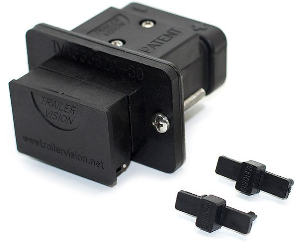 Trailer Vision Flush Panel Mount Enclosure and Cover for Anderson SB50 Series Connectors