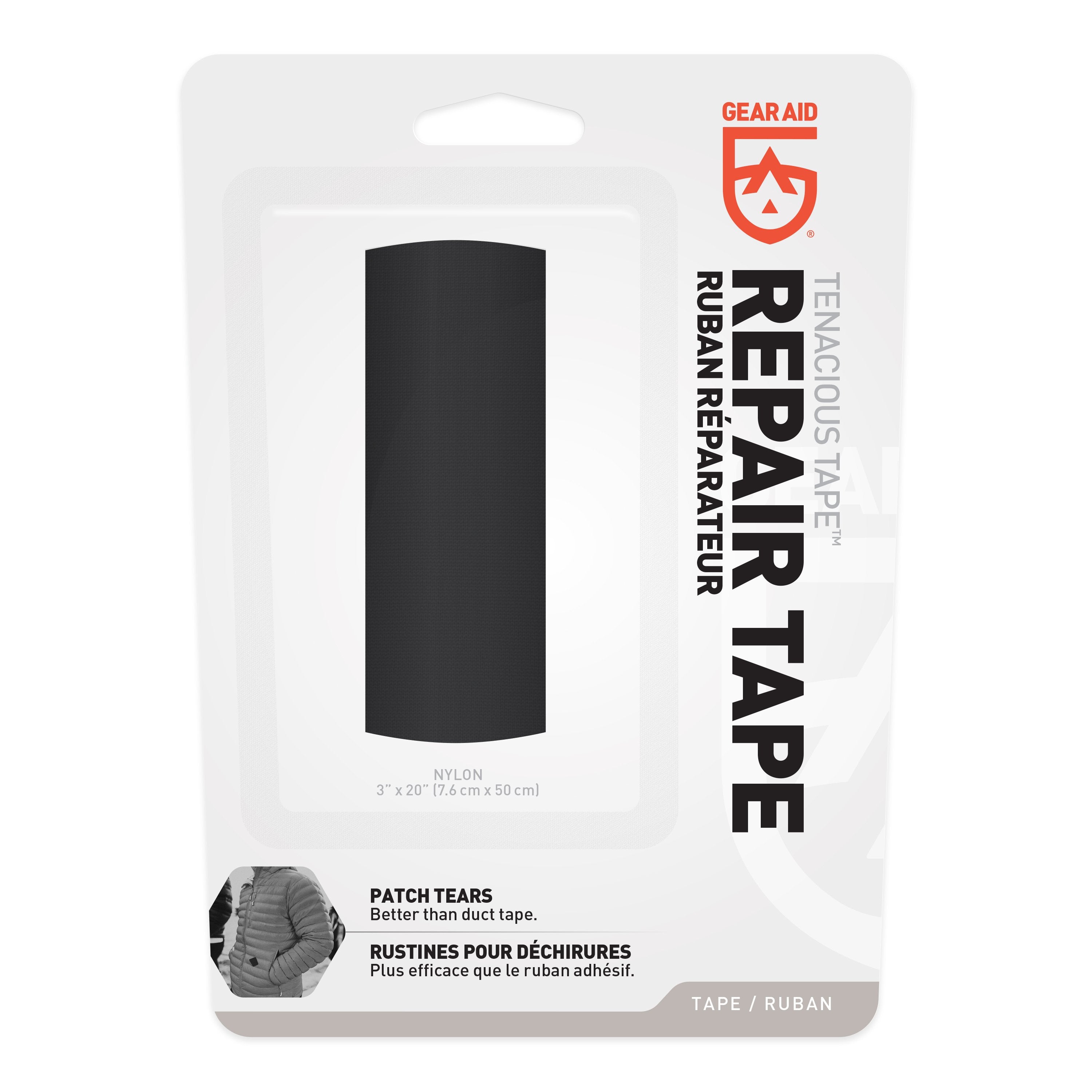 Gear Aid Tenacious Tape Repair Tape Black Nylon 3" x 20"