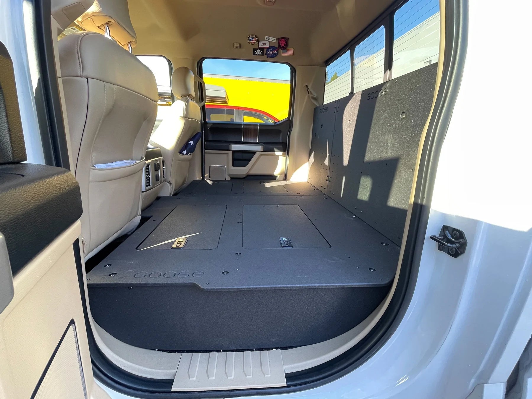 Ford Super Duty F250, F350, F450, & F550 2017-Present 4th Gen Crew Cab - Second Row Seat Delete Plate System