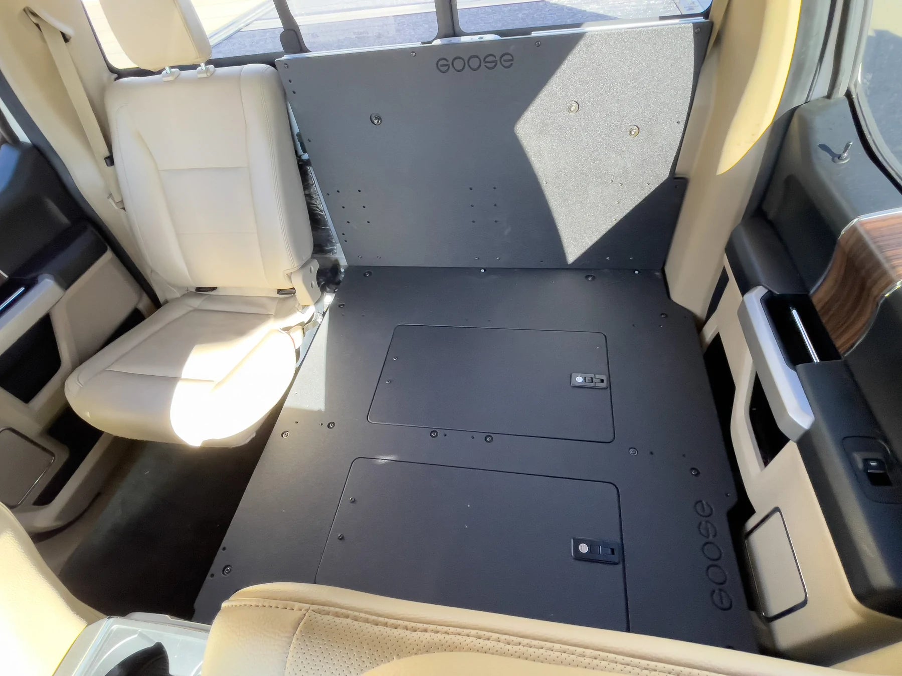 Ford Super Duty F250, F350, & F450 2017-Present 4th Gen Crew Cab - Second Row Seat Delete Plate System