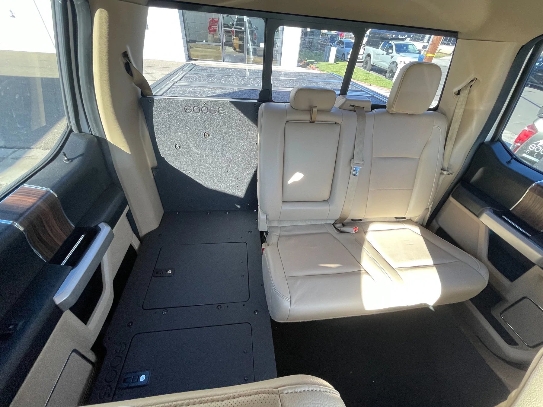 Ford Super Duty F250, F350, F450, & F550 2017-Present 4th Gen Crew Cab - Second Row Seat Delete Plate System