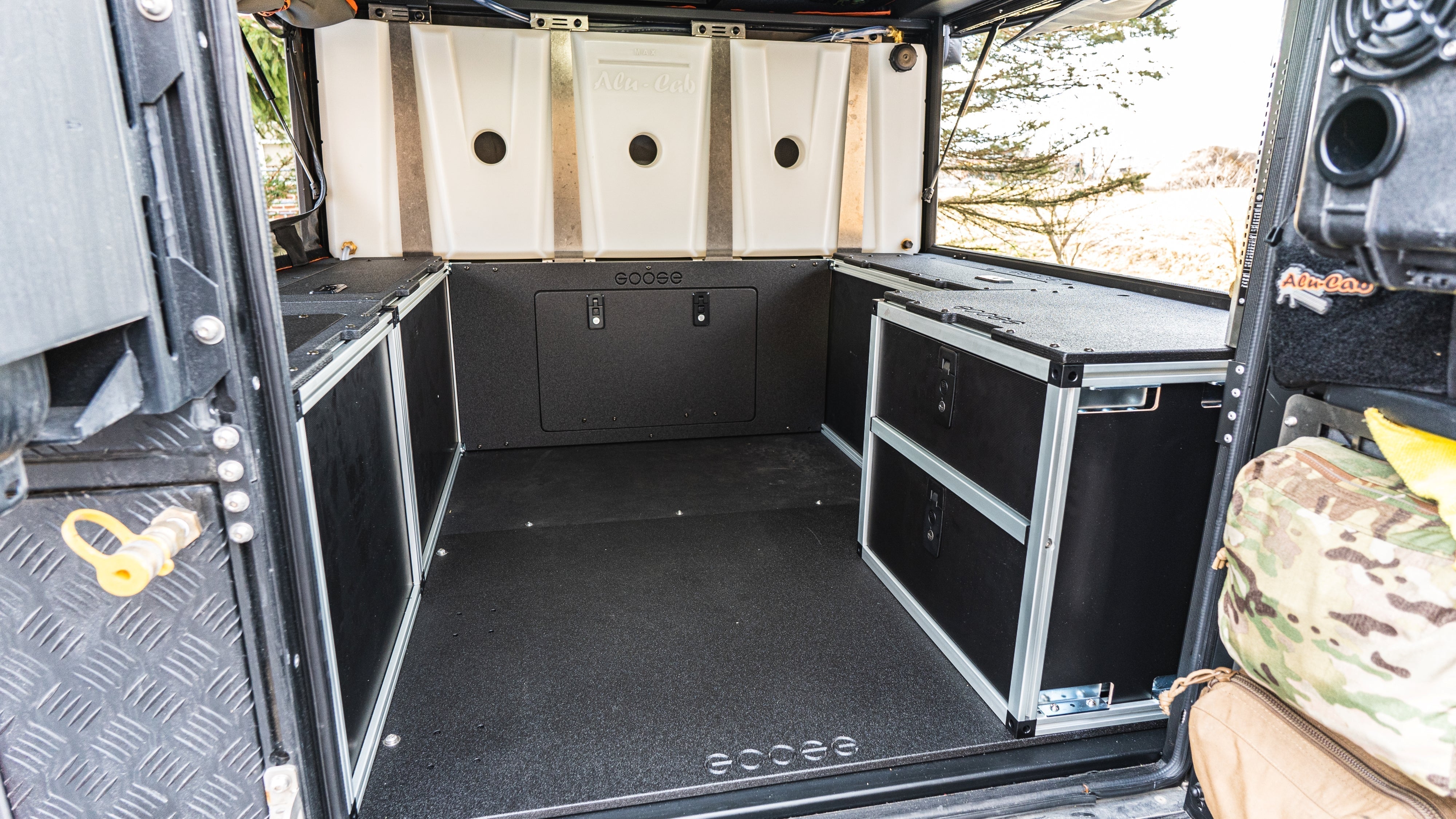 alu cab canopy camper Alu-Cab Canopy Camper V2 - Jeep Gladiator 2019-Present JT - Rear Double Drawer Module