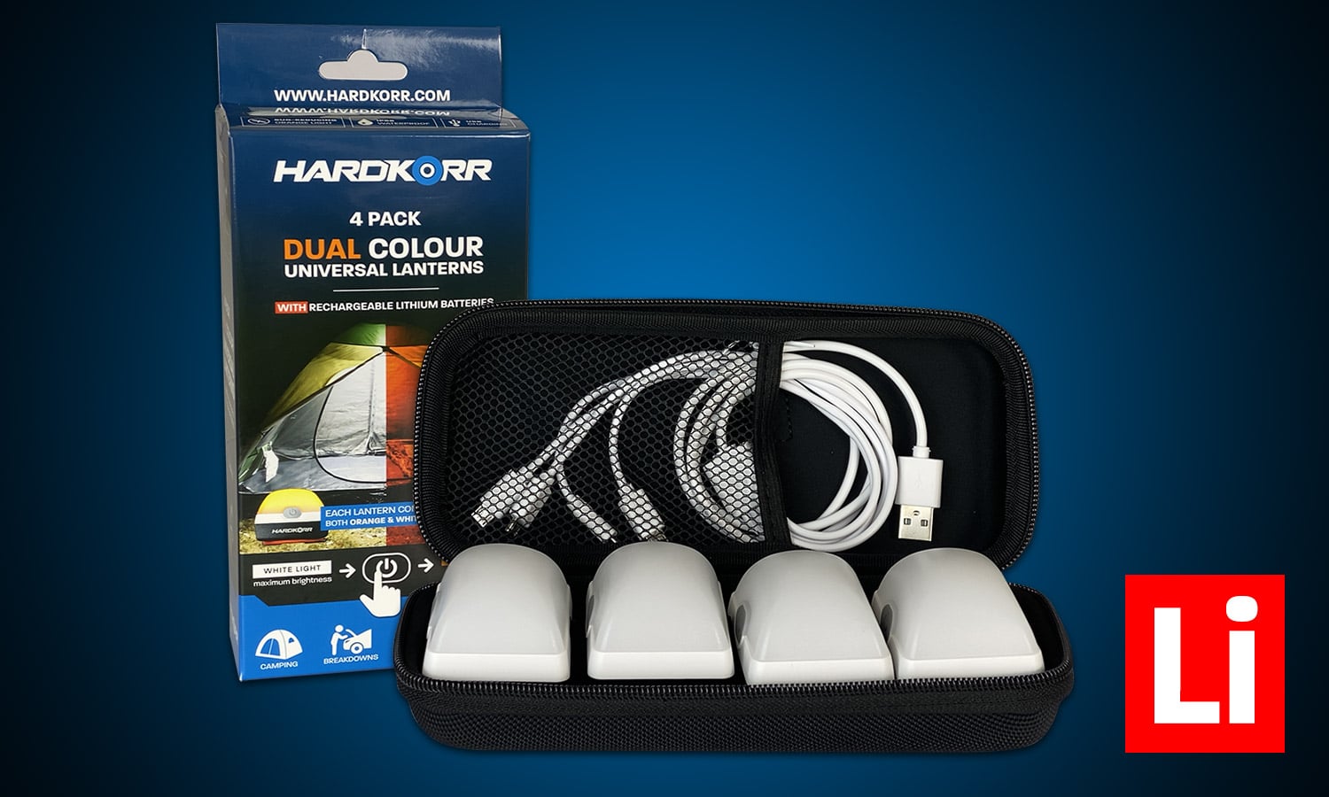 Hard Korr U-Lite™ Rechargeable LED - 4 Pack