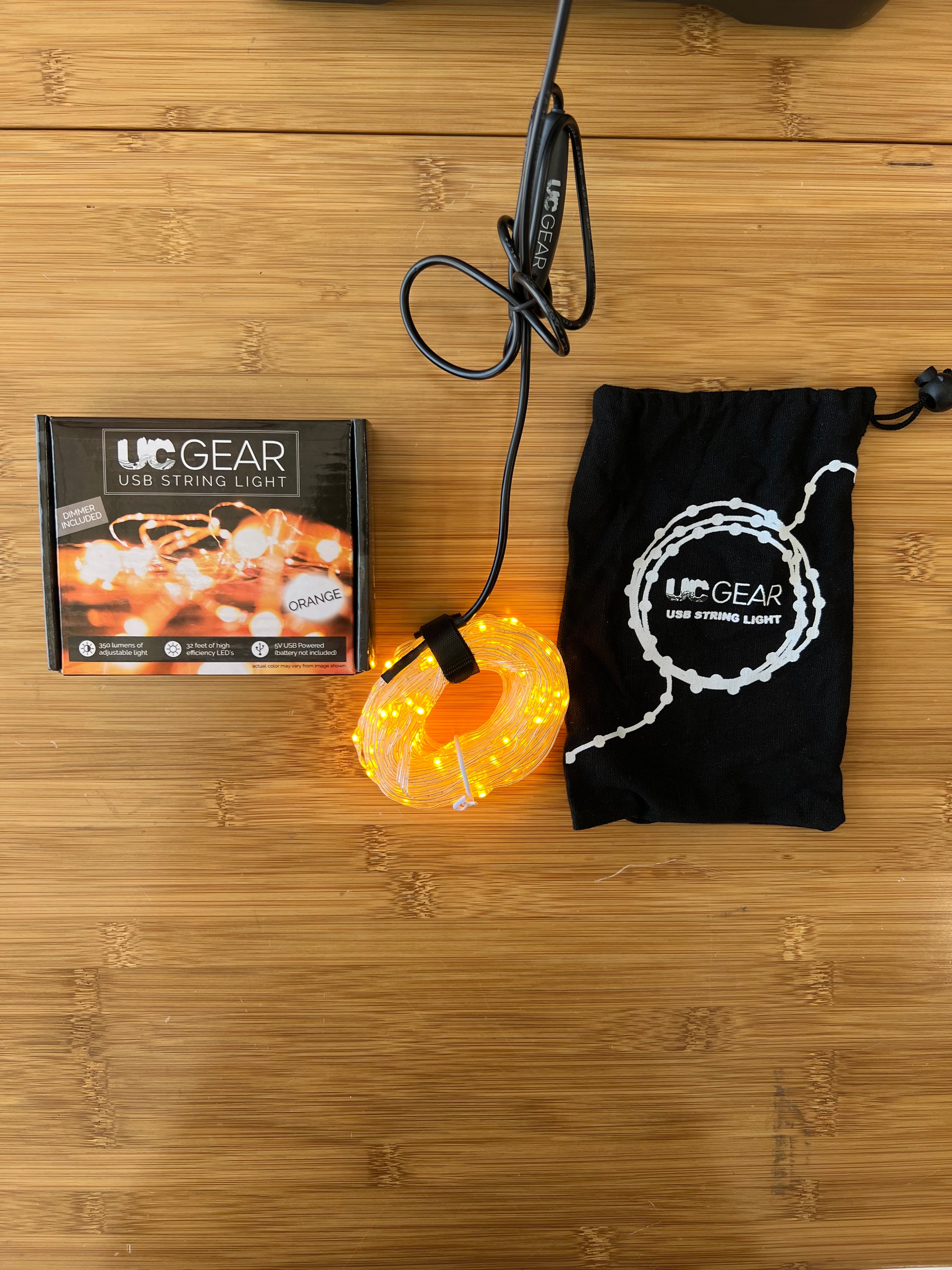 UC Gear LED String Lights 32' - Orange