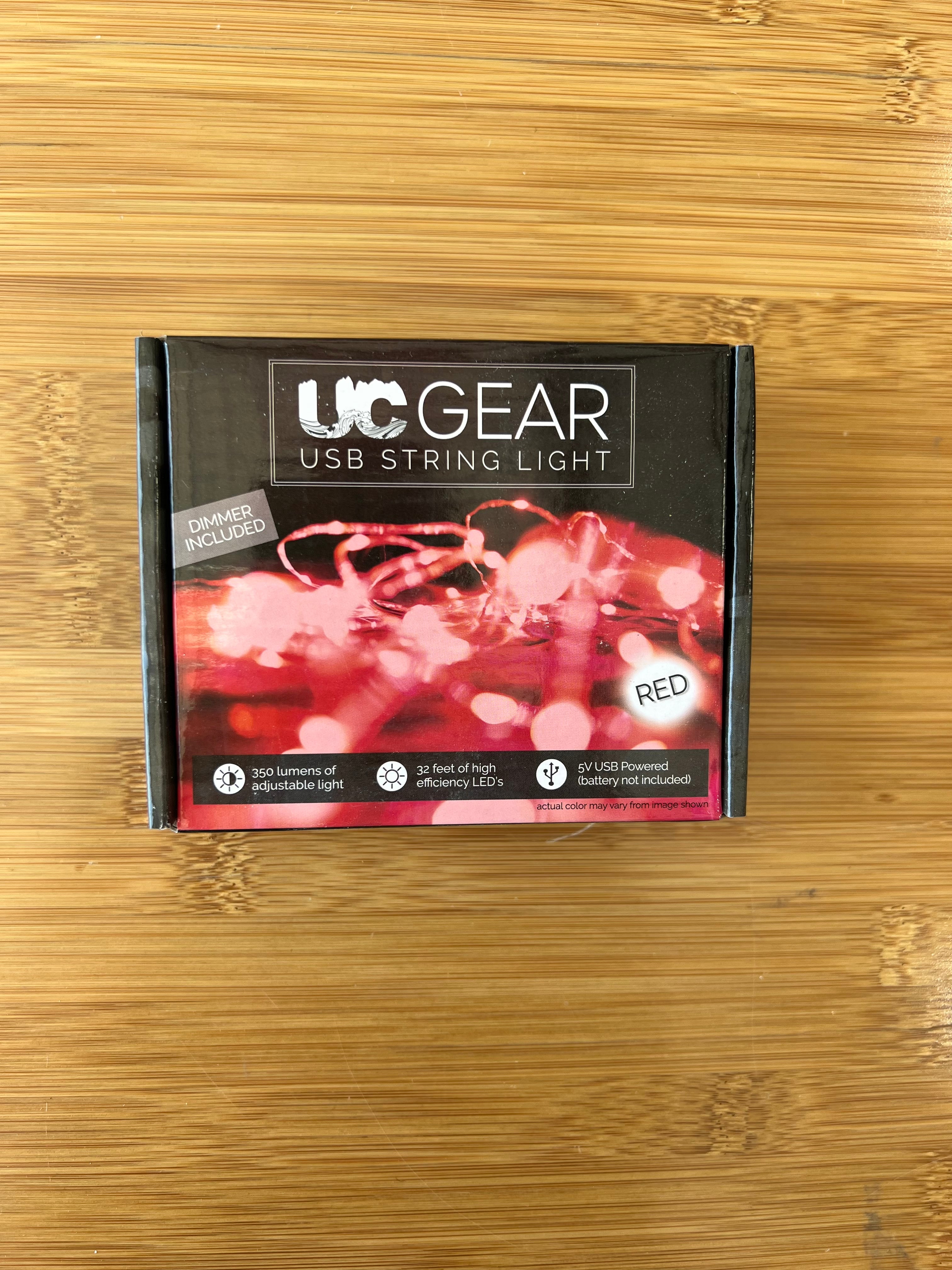 UC Gear LED String Lights 32' - Red