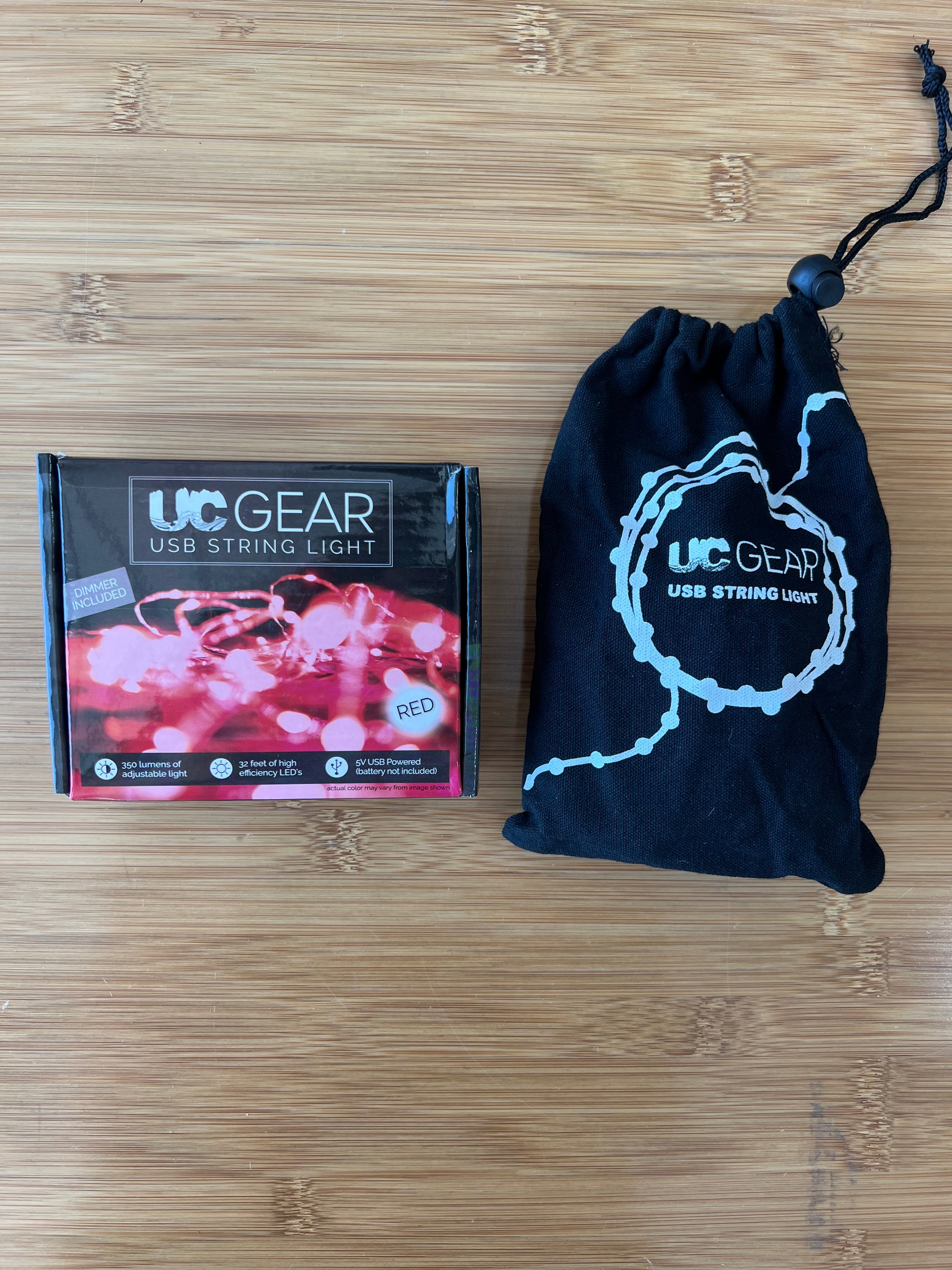 UC Gear LED String Lights 32' - Red