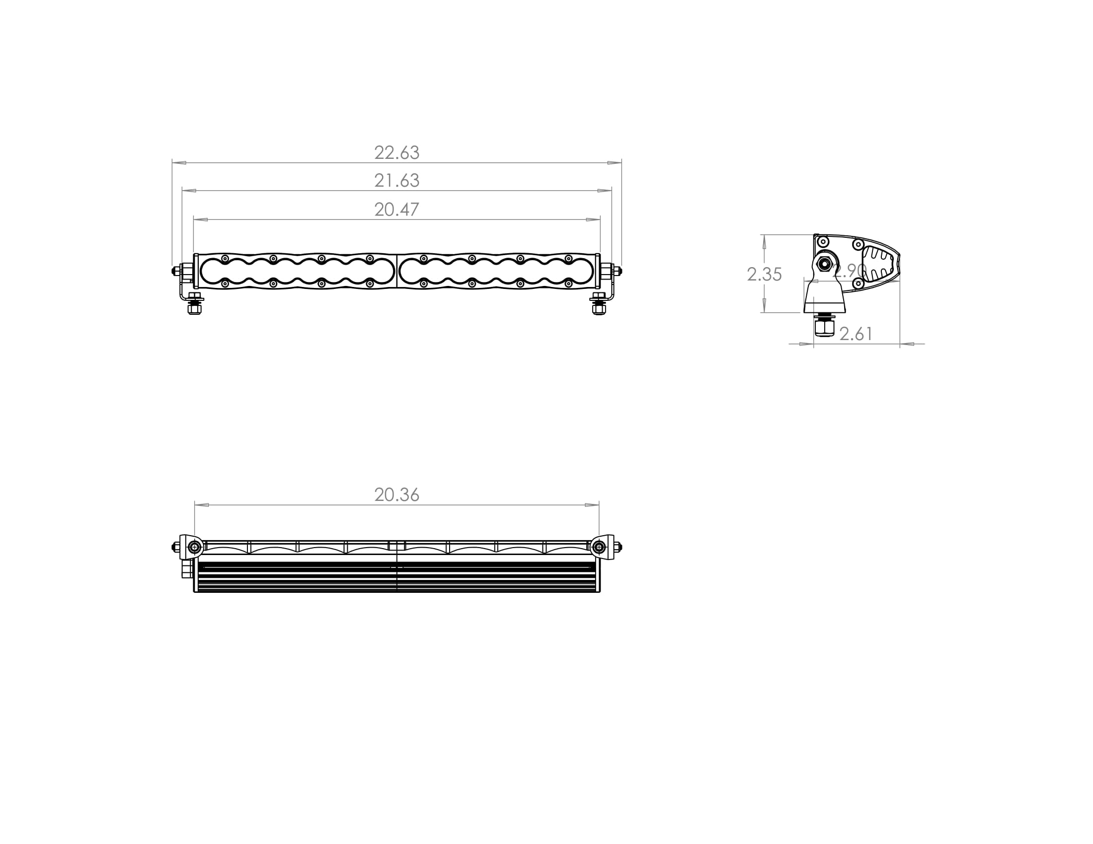 Baja Designs S8, 20" Wide Cornering LED Light Bar