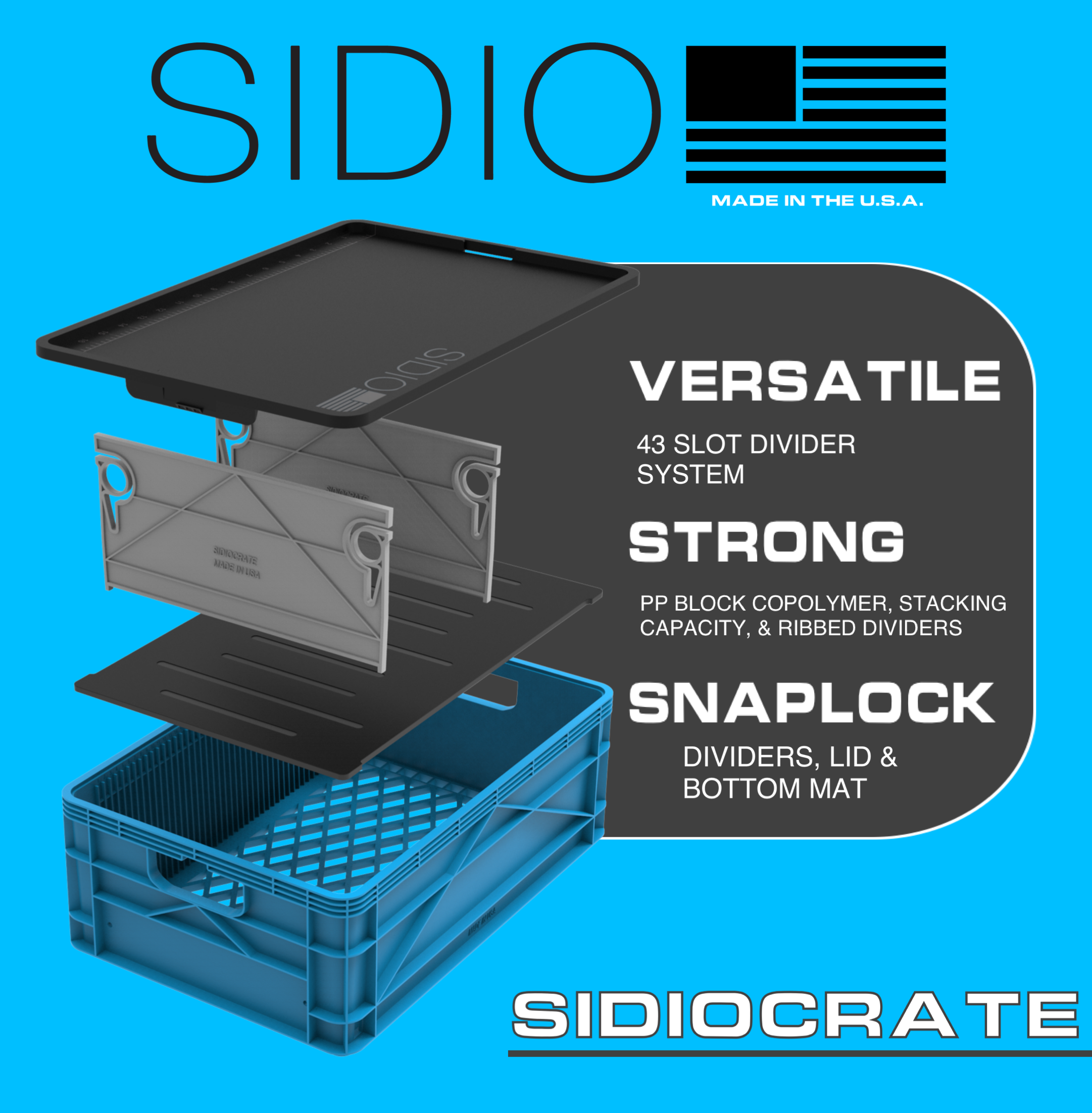 Sidio Crate - Gray