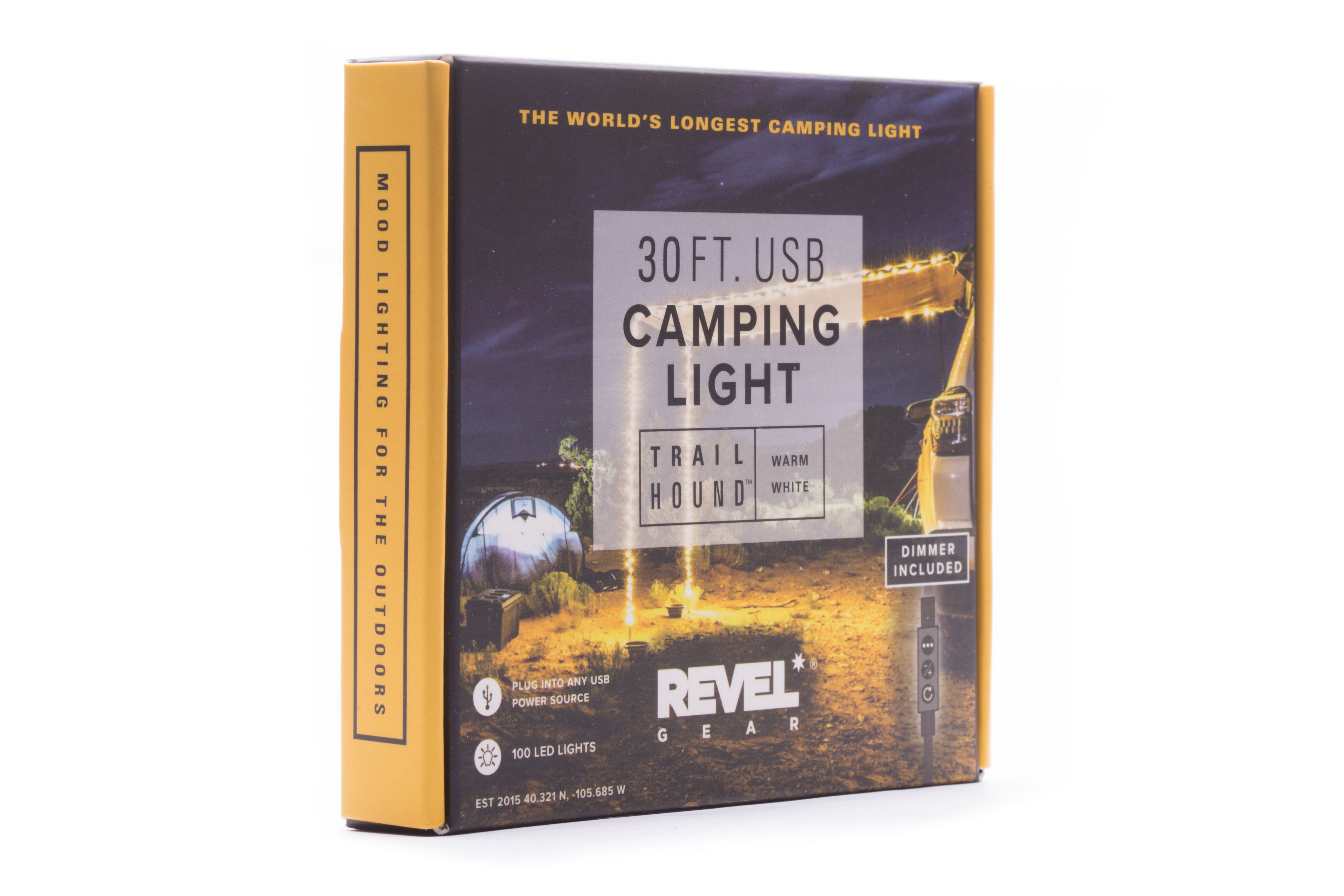 Revel Gear Trail Hound 30ft Camping Light Soft (warm) White with Dimmer