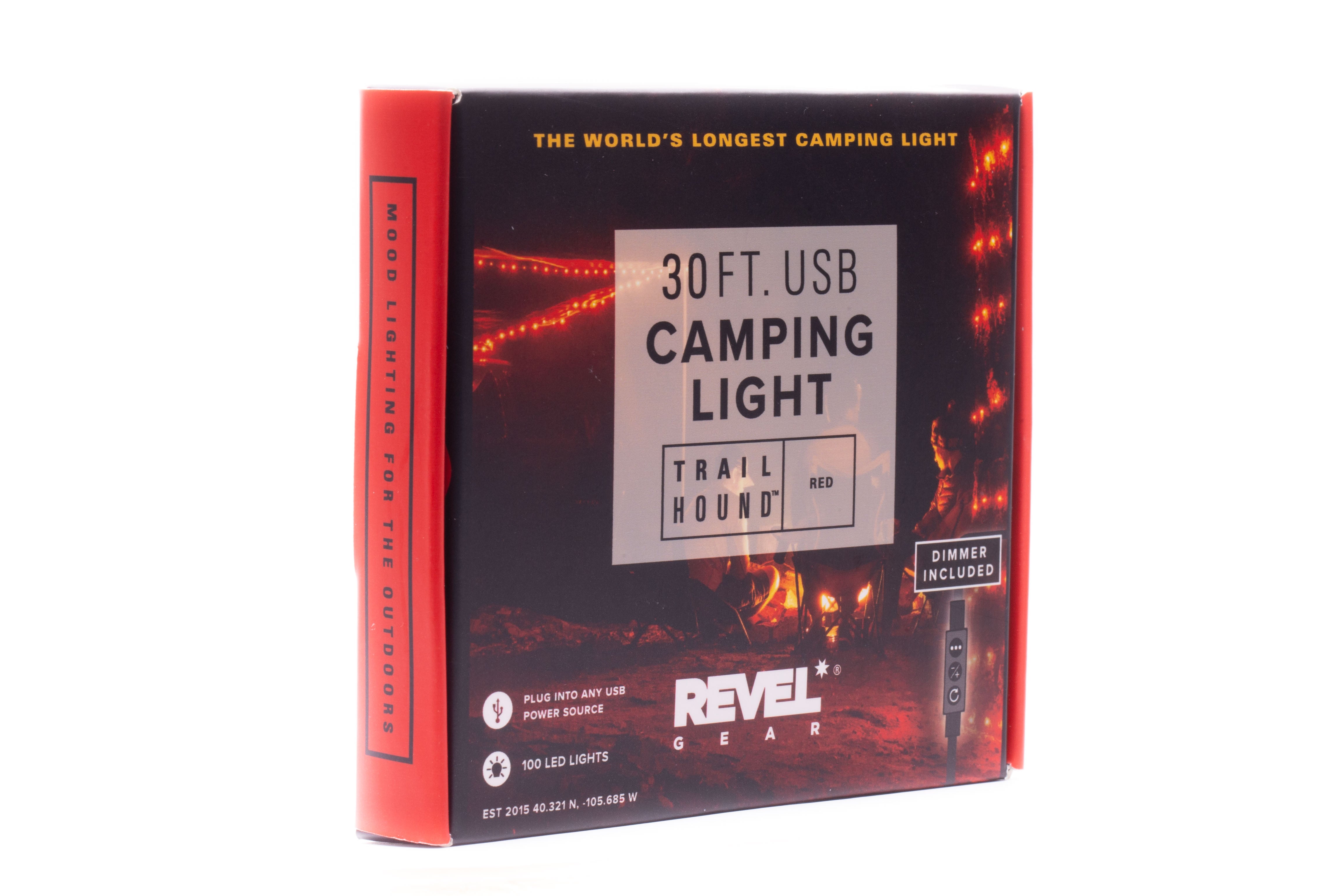 Revel Gear Trail Hound 30ft Camping Light Red with Dimmer