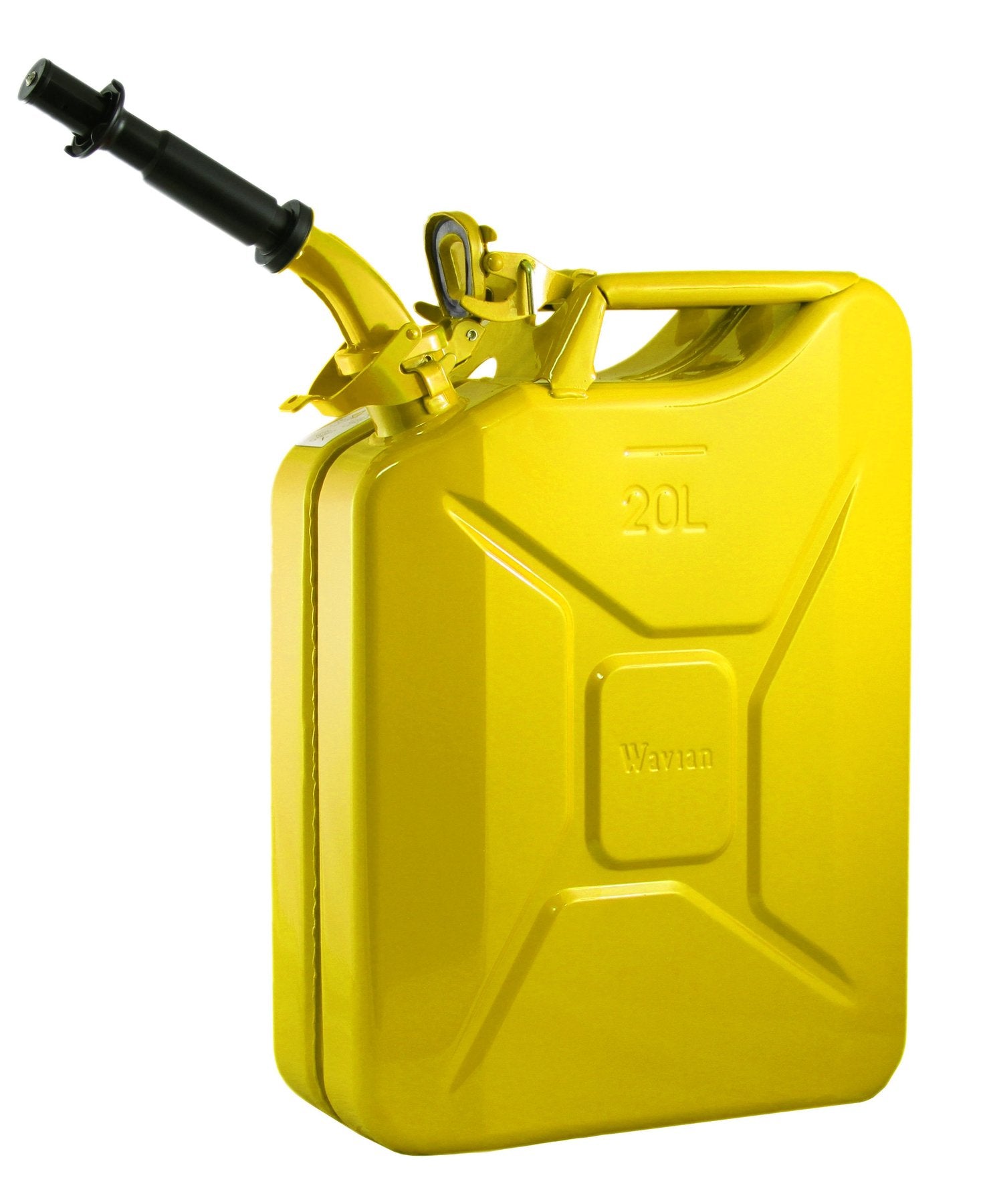 Wavian Yellow 20L Gas Can with Nozzle