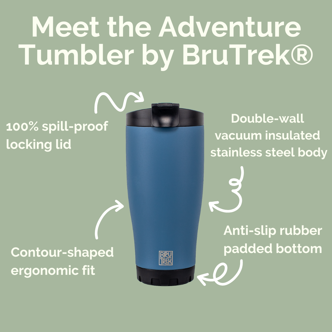 BruTrek Adventure Tumbler 16oz - Cascade Blue