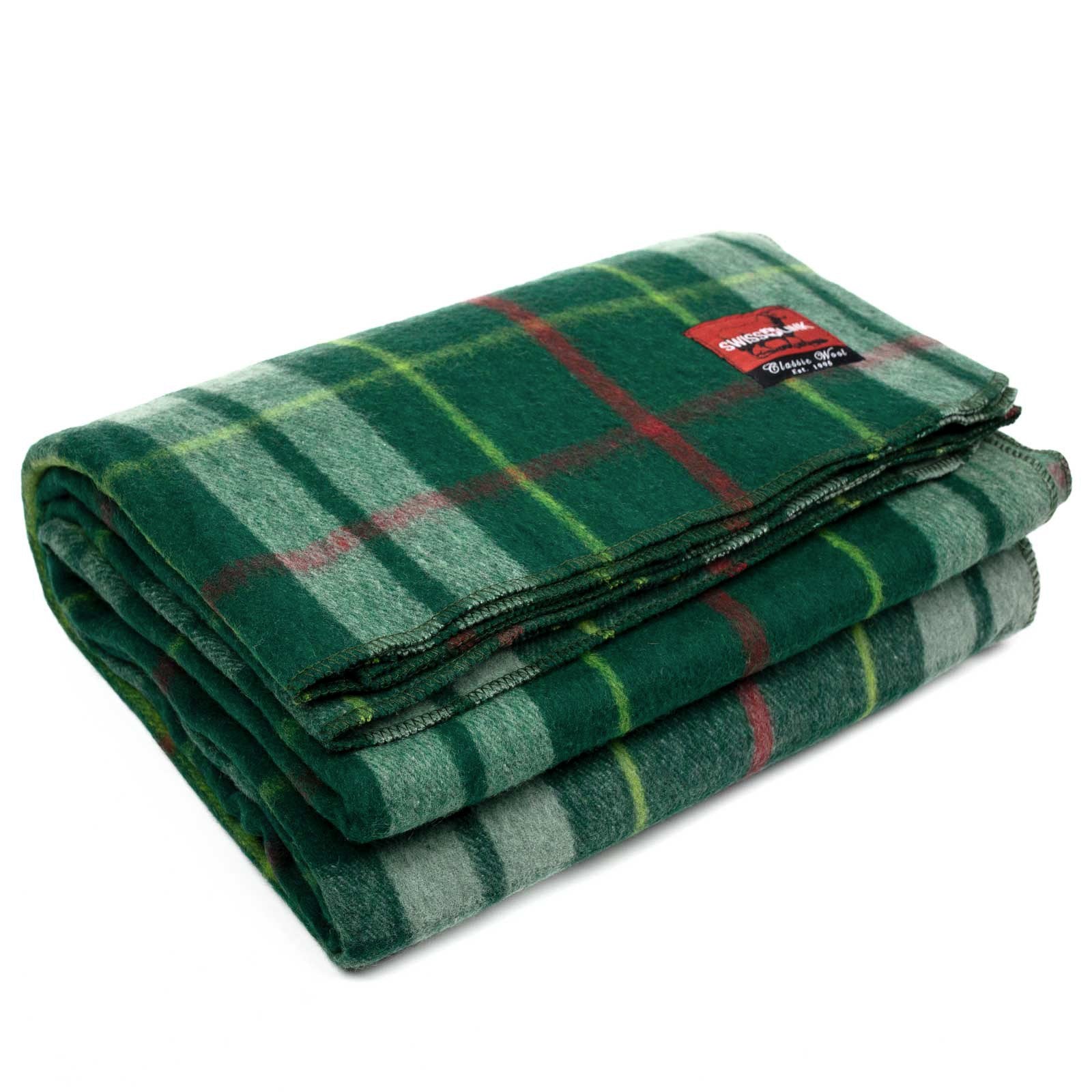 Swiss Link Classic Wool Plaid Blanket