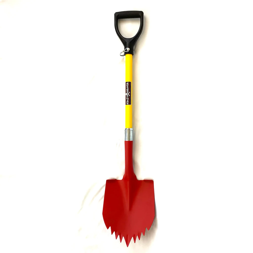 Krazy Beaver Shovel - Red Textured Head/Yellow Handle