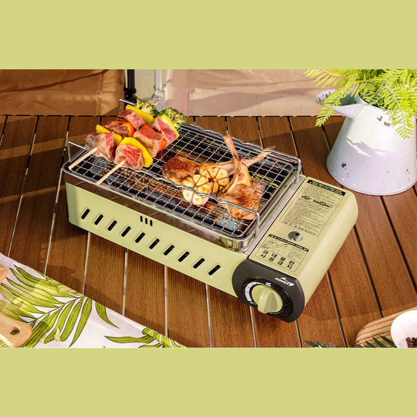 Kovea All in One Gas BBQ Grill (M) Olive with Carry Bag