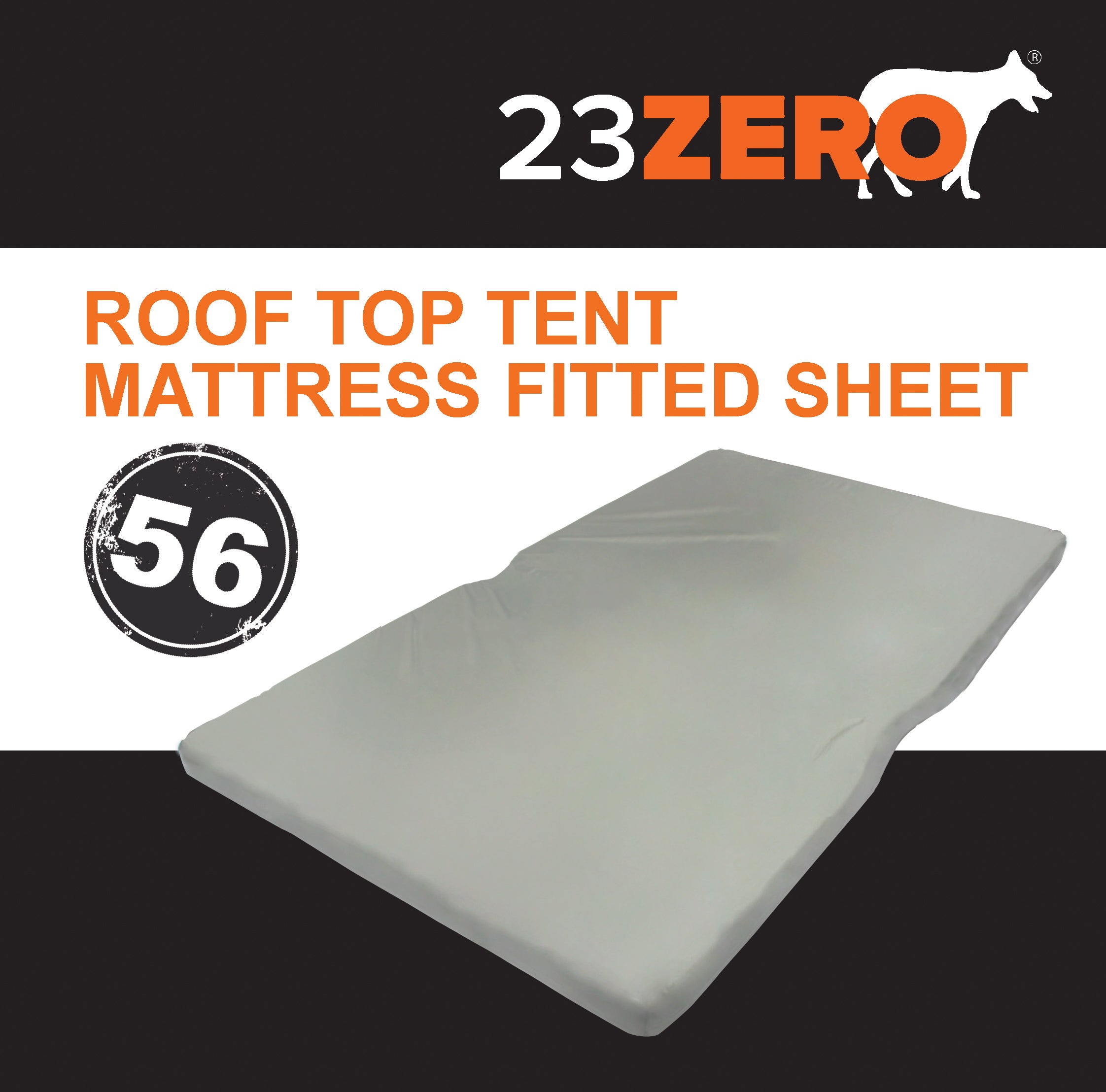 23zero Roof Top Tent Mattress Fitted Sheet 56"