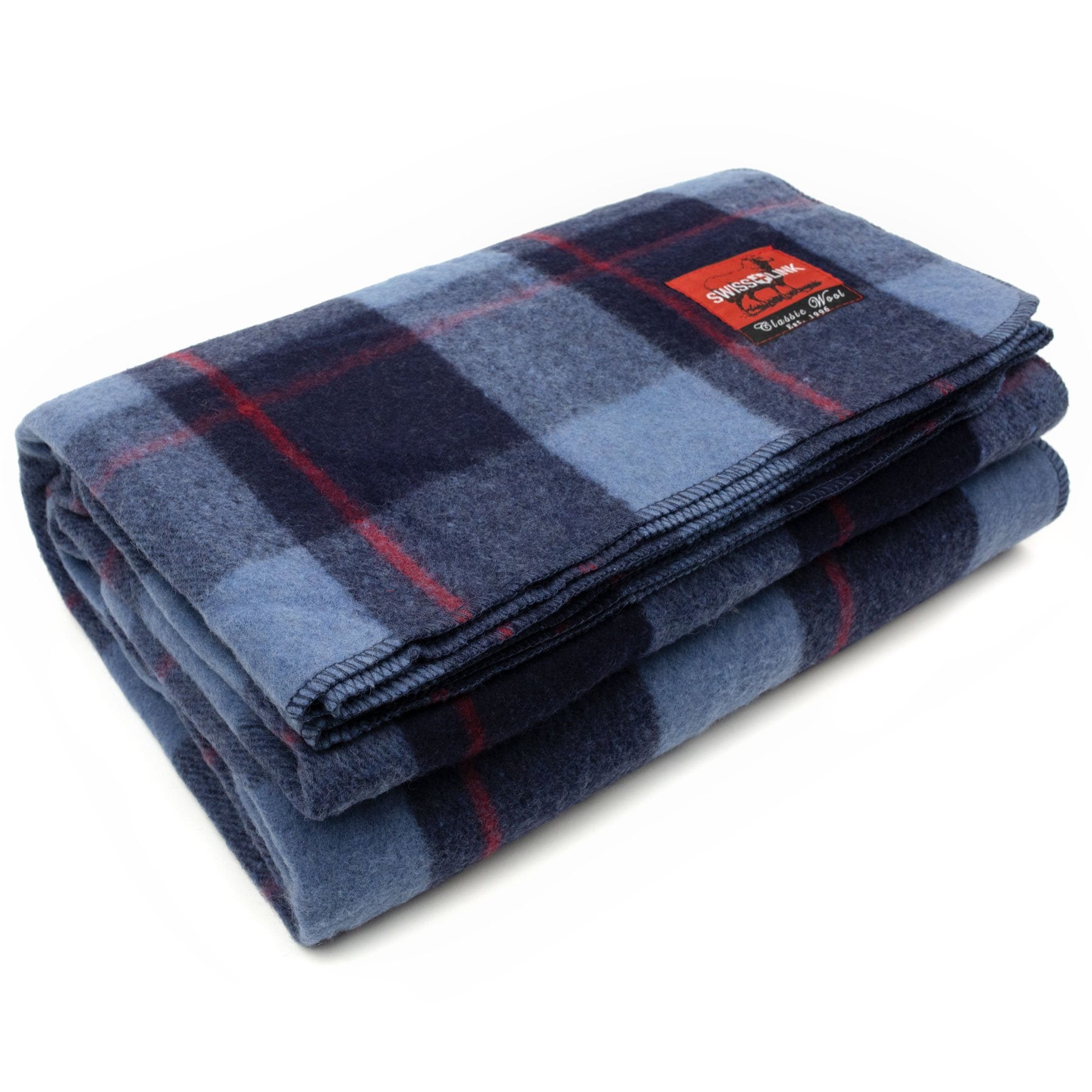 Swiss Link Classic Wool Plaid Blanket