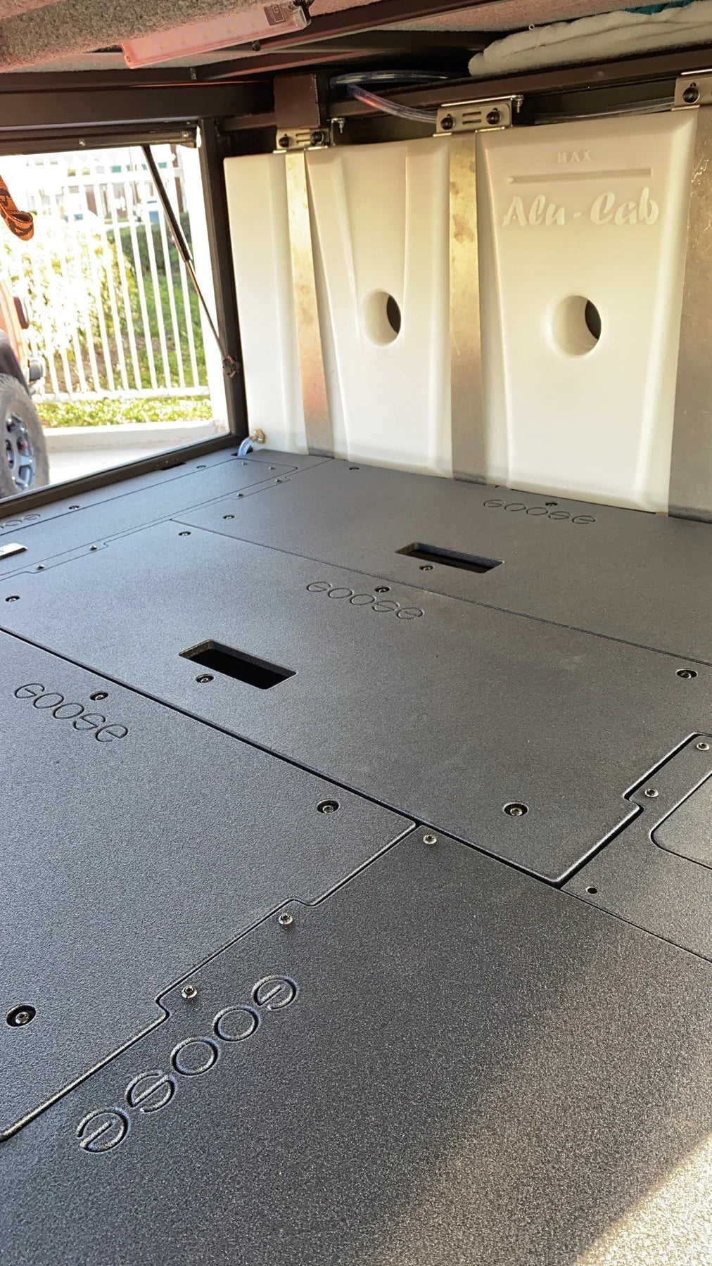Alu-Cab Canopy Camper Sleep Deck Panel - Double Drawer Module to Utility Module