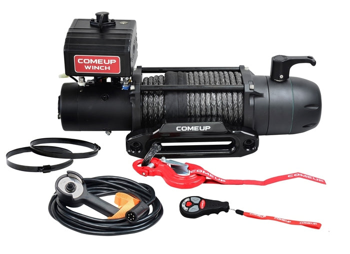 COMEUP SEAL Slim 12.5rs 12,500lbs Winch with Synthetic Rope & Wireless Remote